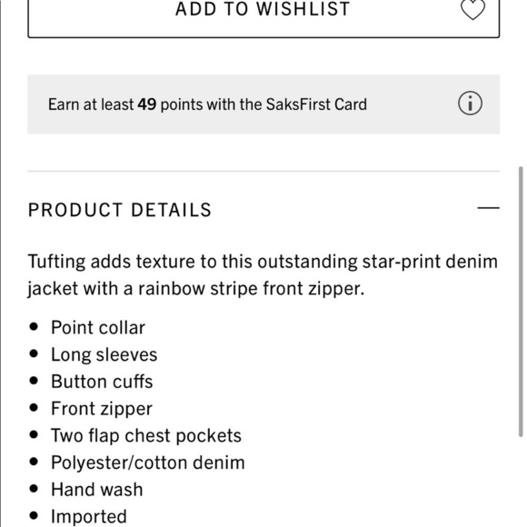 Design History Star Chambray Rainbow Kids Jacket - Picture 10 of 10